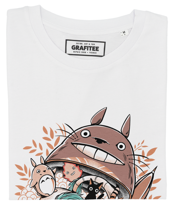 T-shirt Totoro Matrioshka blanc plié