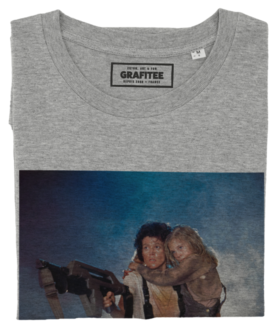 T-shirt Ellen Ripley gris chiné plié