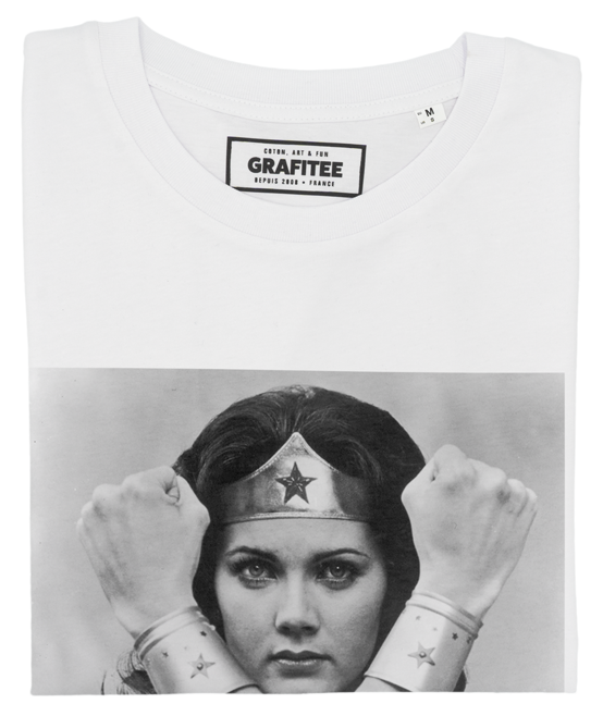 T-shirt Lynda Carter blanc plié