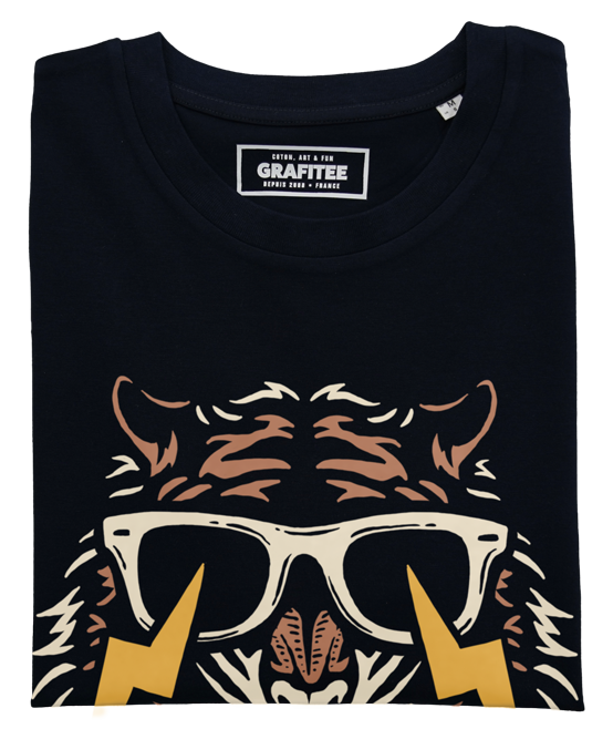 T-shirt Electric Tiger noir plié