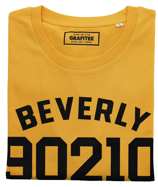 T-shirt Logo 90210 jaune plié