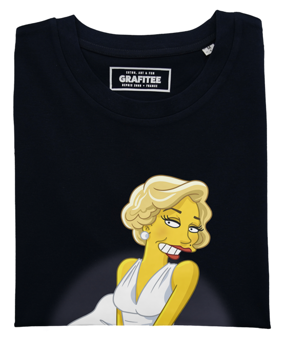 T-shirt Monroe Simpsonized noir plié