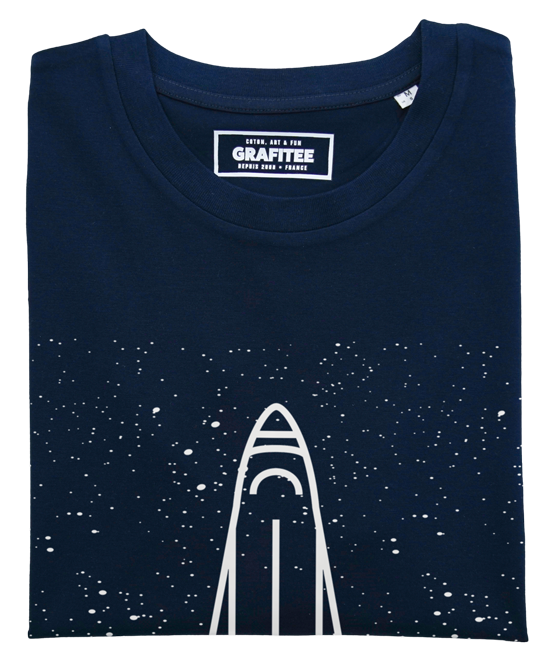 T-shirt Space Shuttle navy plié