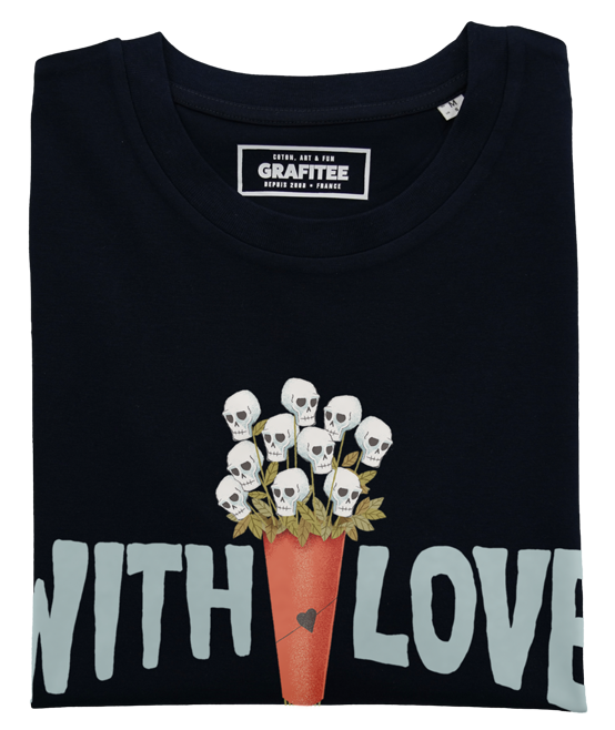 T-shirt With Love noir plié