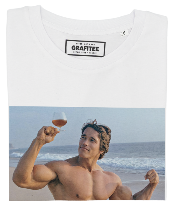 T-shirt Schwarzi à la Playa blanc plié