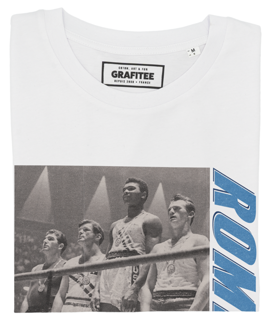 T-shirt Cassius Clay 1960 blanc plié