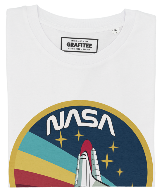 T-shirt Navette Spatiale NASA blanc plié