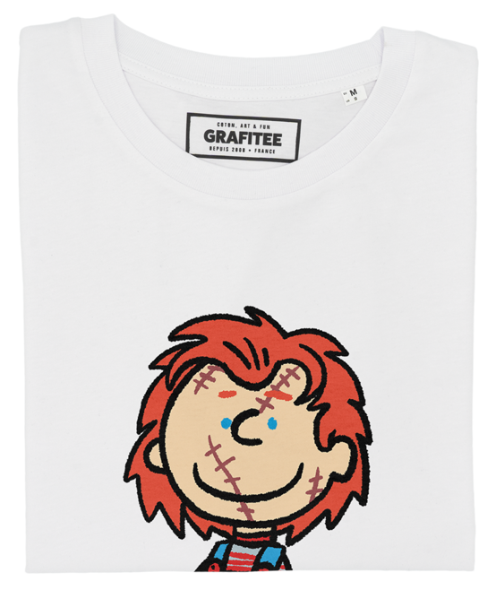 T-shirt Chucky Charlie blanc plié