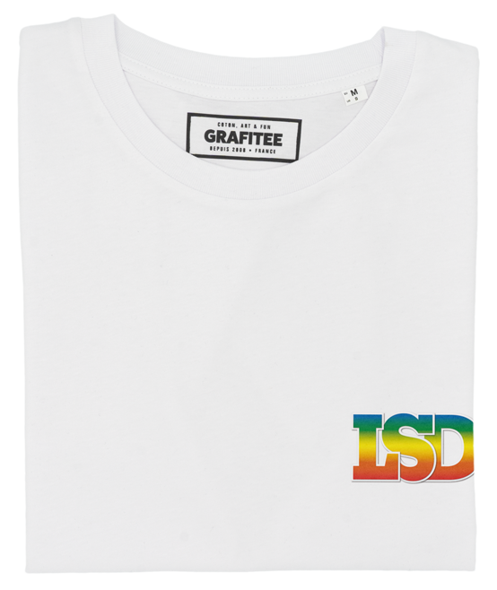 T-shirt LSD blanc plié
