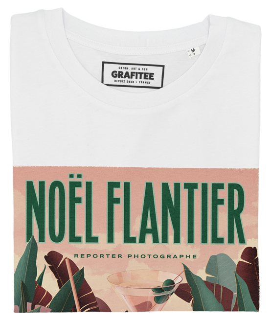 T-shirt Noël Flantier blanc plié