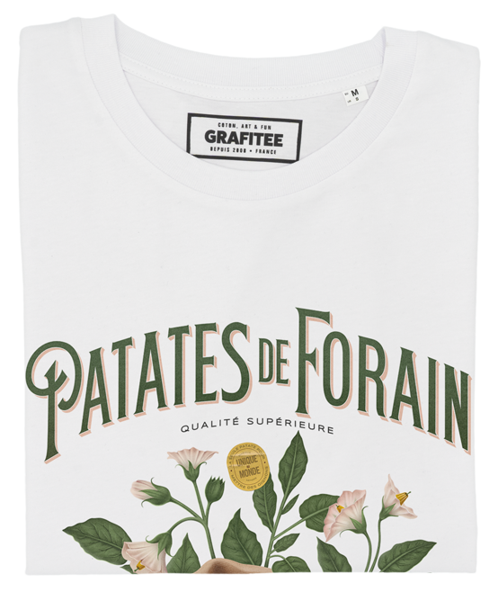 T-shirt Patates de Forain blanc plié