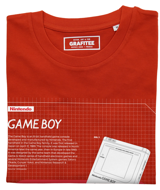 T-shirt Game Boy rouge plié