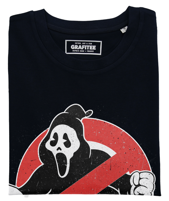 T-shirt Scary Ghostbuster noir plié