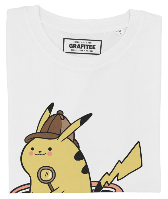 T-shirt Pikachu Pokémug blanc plié