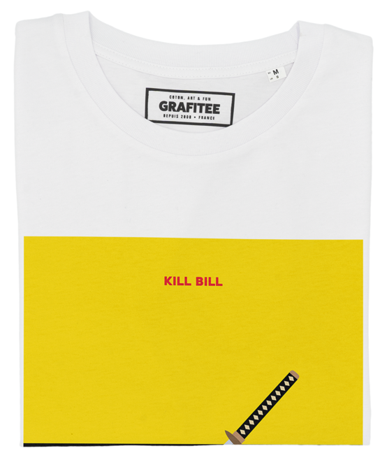 T-shirt Kill Bill blanc plié