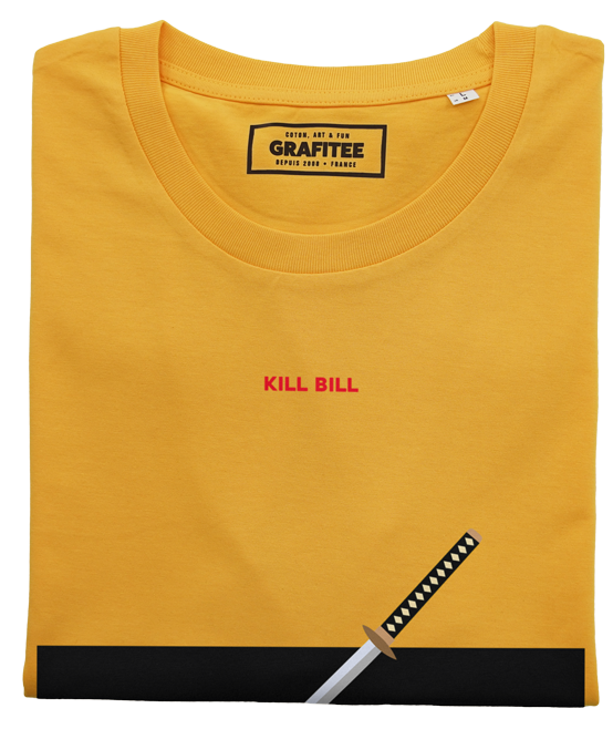 T-shirt Kill Bill jaune plié