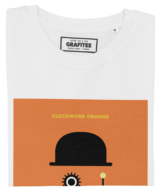 T-shirt Clockwork Orange blanc plié