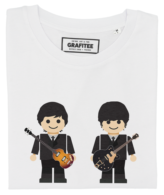 T-shirt Toy The Beatles blanc plié