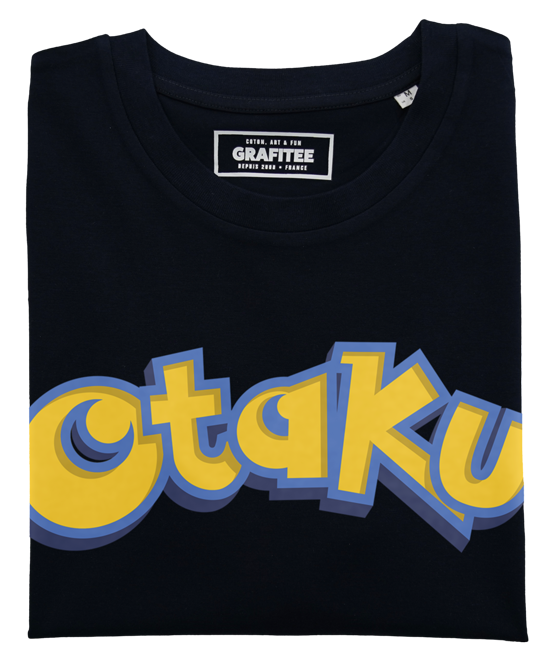 T-shirt Otaku noir plié