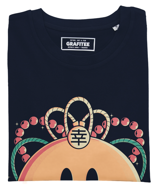 T-shirt Japan Smile navy plié