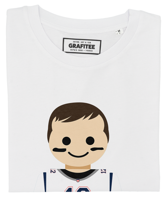 T-shirt Toy Tom Brady blanc plié