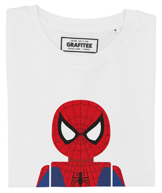 T-shirt Toy Spiderman blanc plié