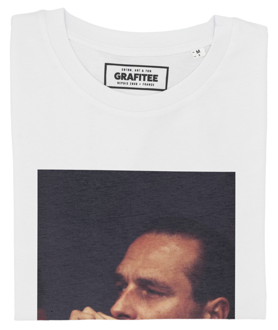 T-shirt Chirac BG blanc plié