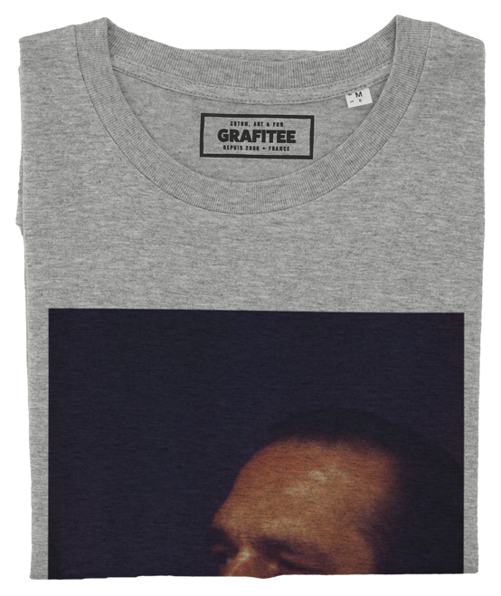 T-shirt Chirac BG gris chiné plié
