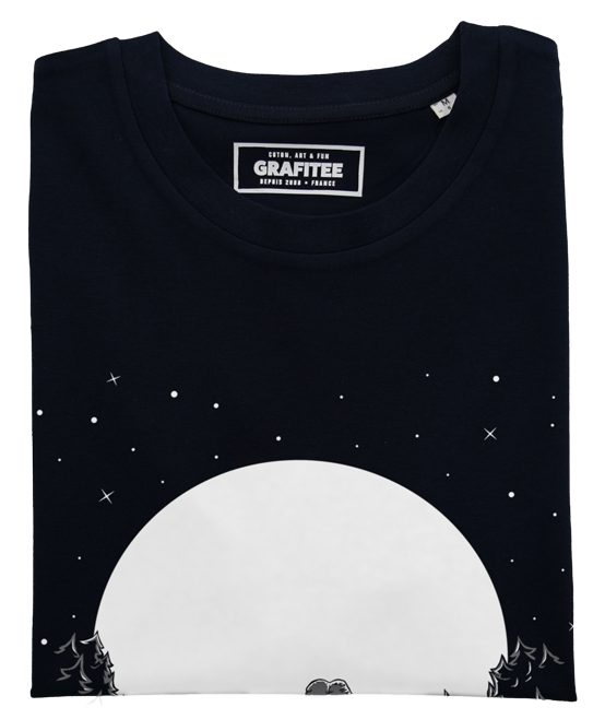 T-shirt Space Love noir plié