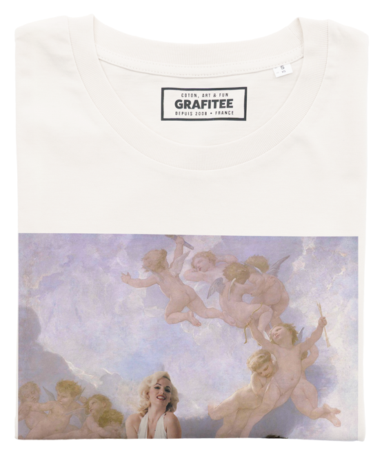 T-shirt Sublime Marilyne Monroe blanc cassé plié