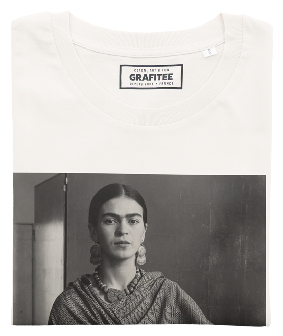 T-shirt Frida blanc cassé plié