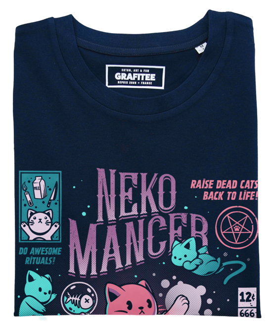 T-shirt Nekomancer navy plié