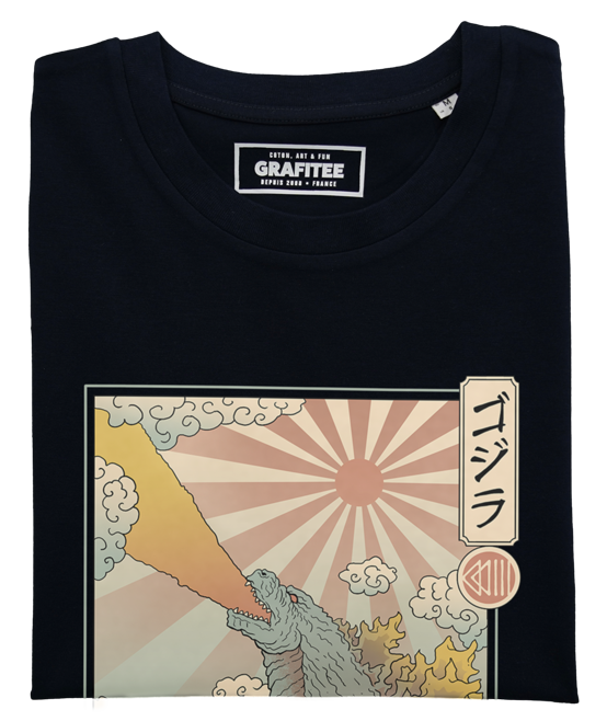 T-shirt King Kaiju noir plié