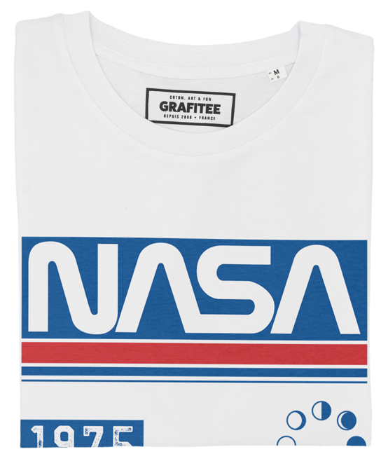 T-shirt Nasa 75 blanc plié