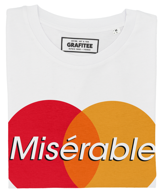 T-shirt Misérable blanc plié