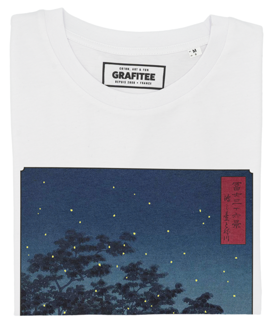 T-shirt Floating Fireflies blanc plié