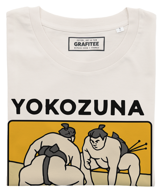 T-shirt Yokozuna blanc cassé plié