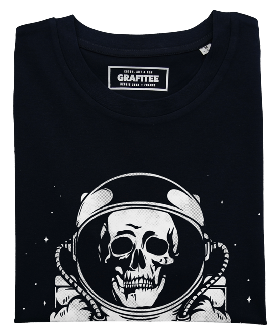 T-shirt Squelette D'astronaute noir plié