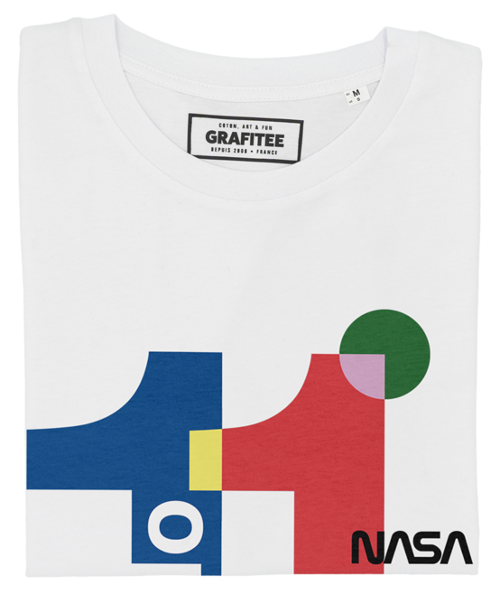 T-shirt Apollo 11 blanc plié