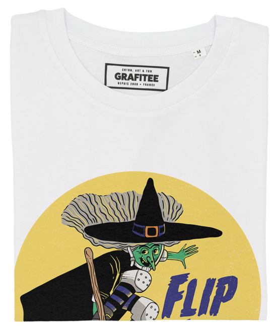 T-shirt Witch Skater blanc plié