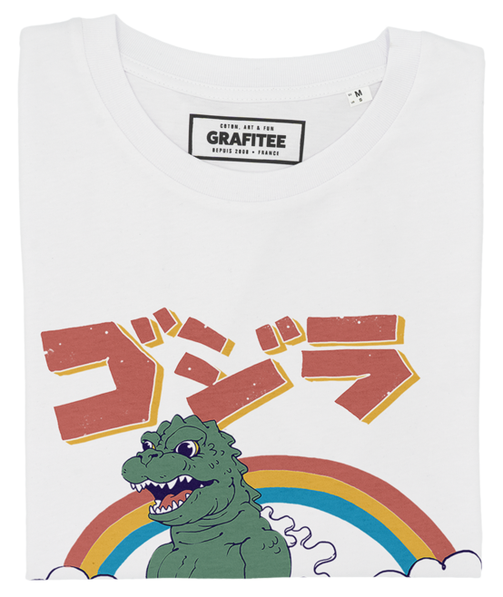 T-shirt Kaiju Tricycle blanc plié