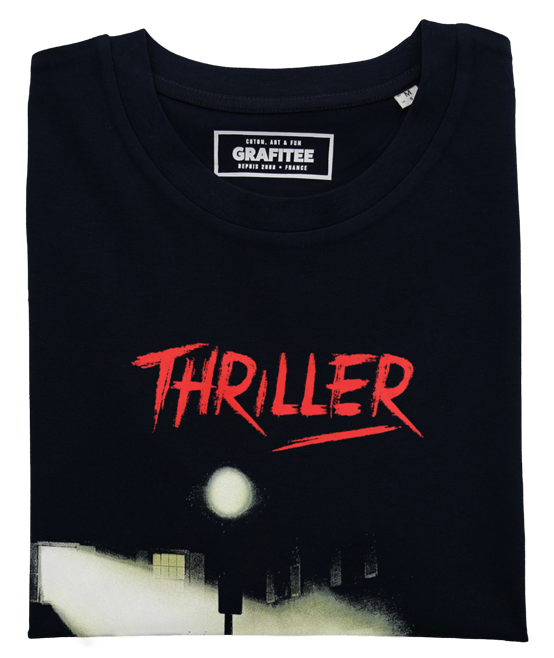 T-shirt Thriller noir plié