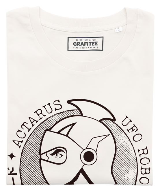 T-shirt Actarus Stamp blanc cassé plié