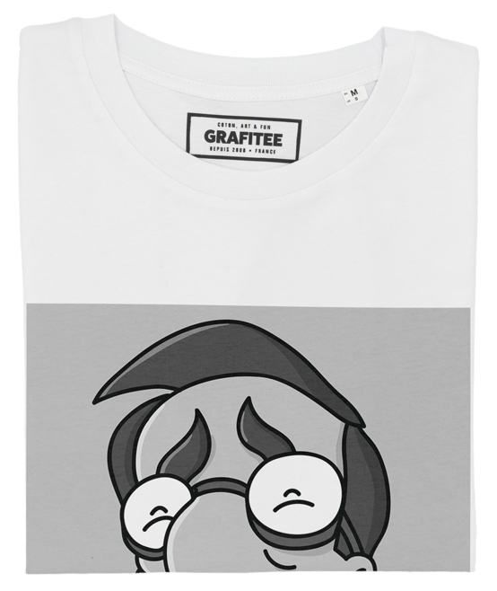 T-shirt Crying Milhouse blanc plié