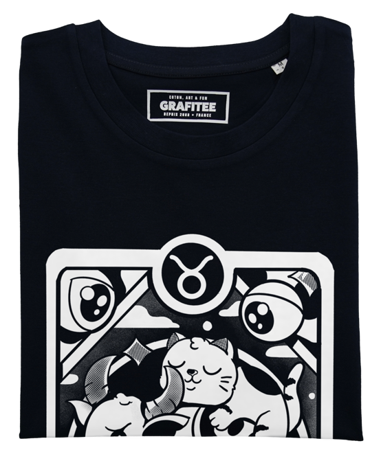 T-shirt Taureau noir plié