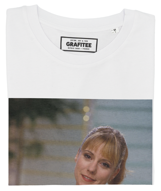 T-shirt Roxan et Dorothée blanc plié