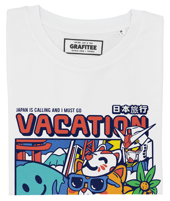 T-shirt Destination Japon blanc plié