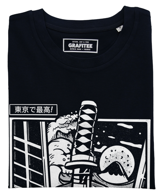 T-shirt Katana and Sushis noir plié