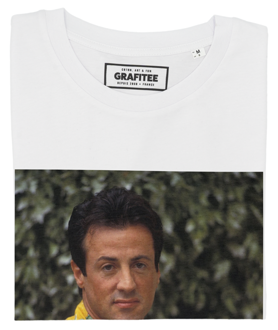 T-shirt Stallone Chemise blanc plié