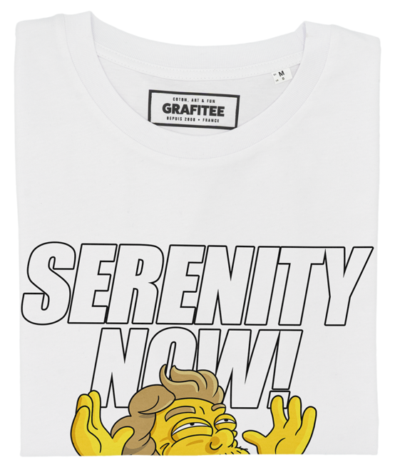 T-shirt Seinfeld: Serenity Now blanc plié